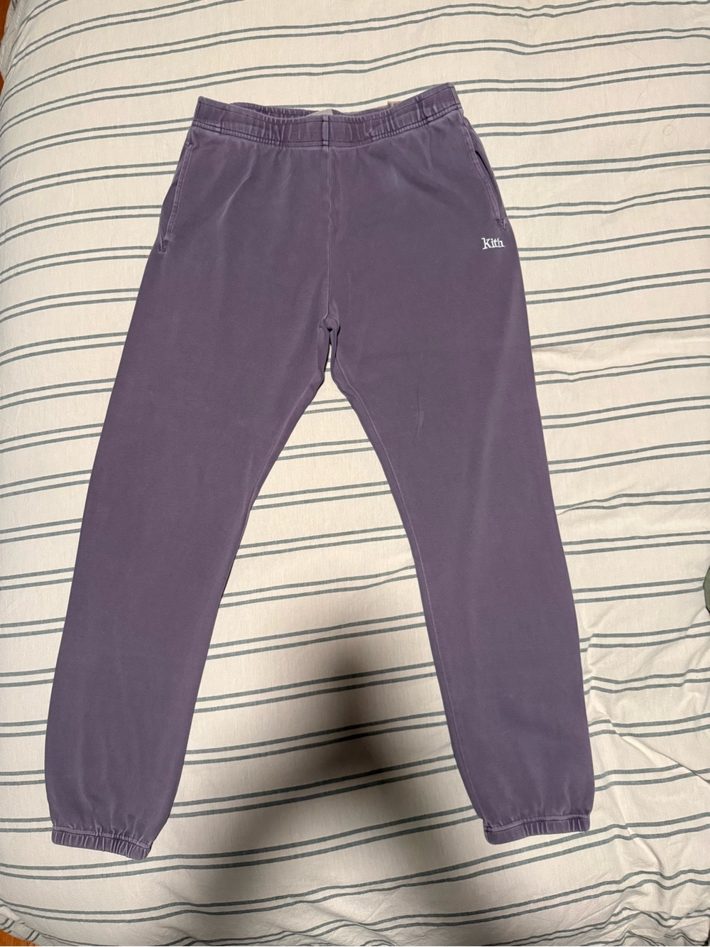 Kith Women's Cropped Hoodie in Dusty Lavender - Picture 5 of 8